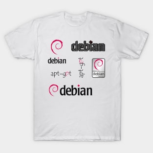 debian sticker set T-Shirt